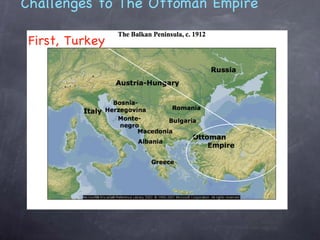 Challenges to The Ottoman Empire First, Turkey 