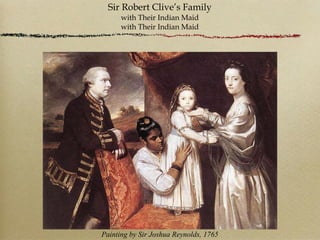 Sir Robert Clive’s Family with Their Indian Maid with Their Indian Maid Painting by Sir Joshua Reynolds, 1765 