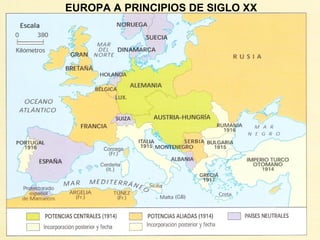 EUROPA A PRINCIPIOS DE SIGLO XX
 