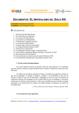 FACULTAD DE EDUCACIÓN                                Programas  TAC
                                                      ...