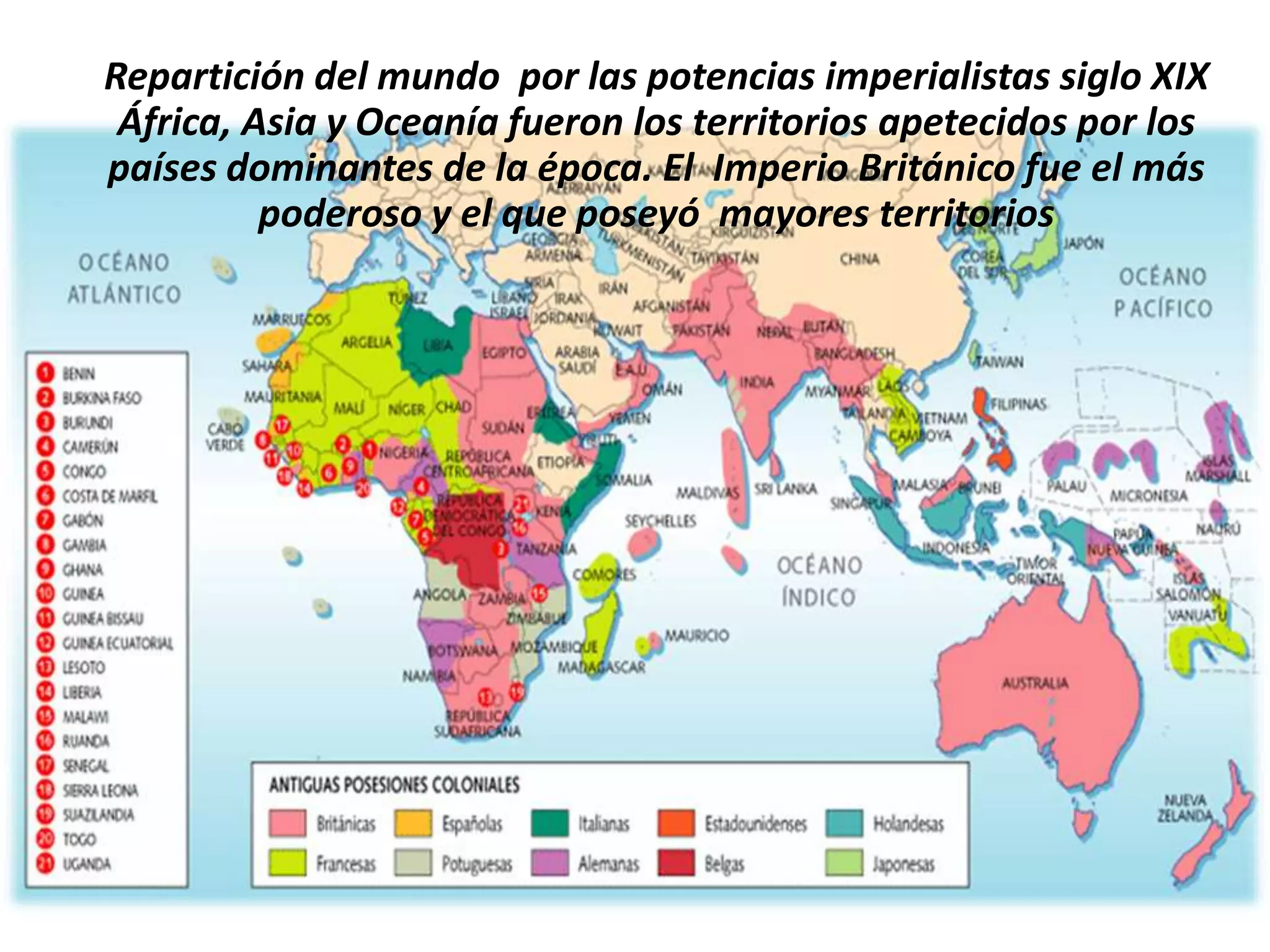 Imperialismo y colonialismo en el siglo XIX | PPTX
