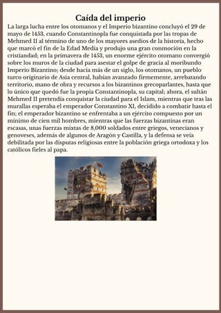 El Imperio Bizantino y su importancia en la historia | PDF