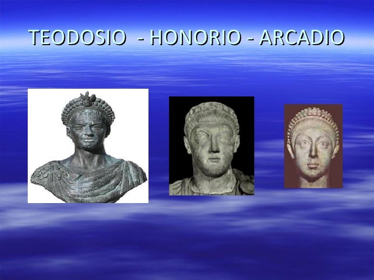 Resultado de imagen para honorio y arcadio emperador romano