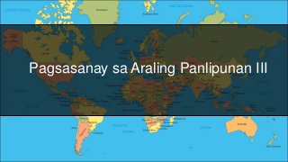 Pagsasanay sa Araling Panlipunan III
 