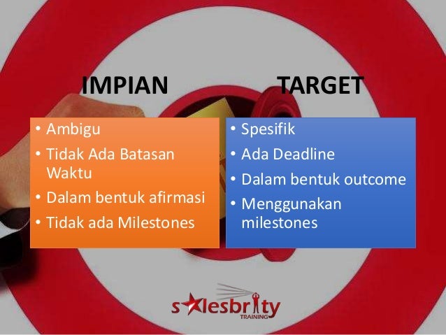 Impian Vs Target Oleh Salesbrity Motivator Indonesia Impian Vs Target Oleh Salesbrity Motivator Indonesia