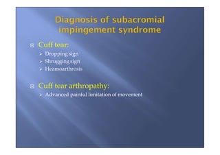IMPINGMENT SYNDROME & ROTATOR CUFF TEAR.pptx
