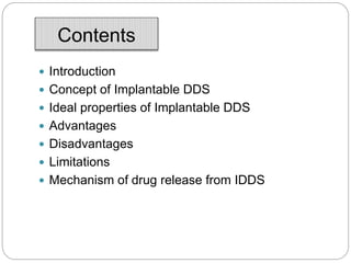 Implantable dds ppt mali vv