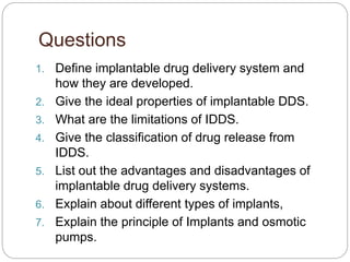 Implantable dds ppt mali vv