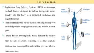Implantable drug Delivery system pradip sontakke | PPTX