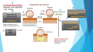 Implantacion, formacion de la placenta y desarrollo de la membrana ...
