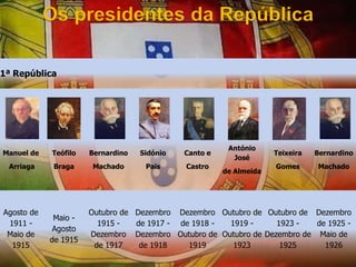Os presidentes da República