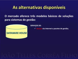 Exigem taxas anuais de manutenção para       que haja suporte e atualização tecnológica periódica.