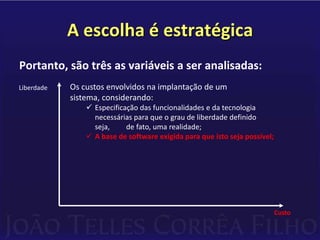Implantação de novas funções sempre que necessário para a correta gestão dos negócios.DESENVOLVIMENTO