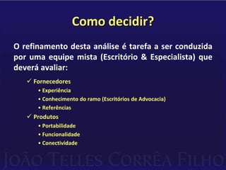 As alternativas disponíveisO mercado oferece três modelos básicos de soluções para sistemas de gestão:SERVIÇOS DE:Acesso via internet a pacotes de gestão;