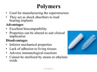 Implant Biomaterials | PPTX