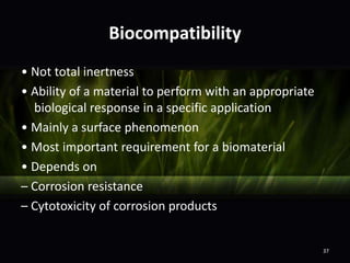 Implant bio ppt | PPTX