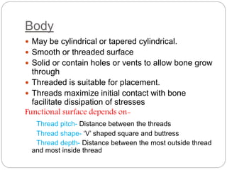 Implant components and function Slide 8
