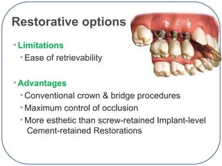Implant Dentistry ,types of implant,methods of placement and prosthesis ...
