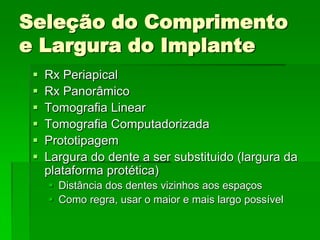 SISTEMAS DE IMPLANTES3iNeodentSINNobel-BiocareIntra-lockImplamedoutros