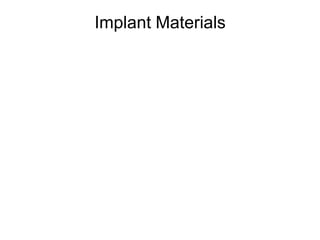 Implant Materials

 