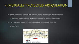 Tooth Disocclude Occlusion in dental Implantology .pptx