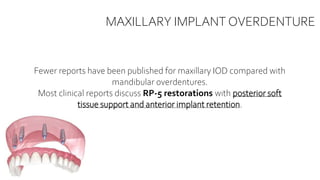 Maxillary Rp IMPLANT OVERDENTURES BEY NURIL.pptx