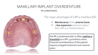 Maxillary Rp IMPLANT OVERDENTURES BEY NURIL.pptx