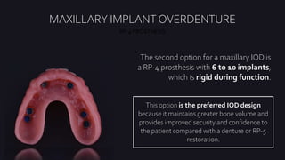 Maxillary Rp IMPLANT OVERDENTURES BEY NURIL.pptx
