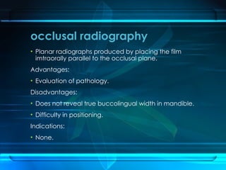 Parallel Indication Advanced Radiographic Imaging Techniques for Dental Implantology | PPTX