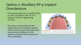 Maxillary Rp Implant treatment plan for completely edentulous patient | PPTX