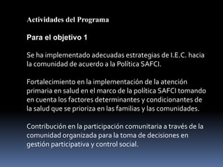 Implementación de la atencion primaria en salud como | PPTX