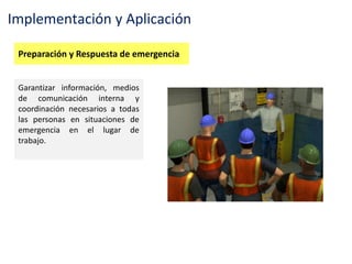 Implementación del sistema de gestión de seguridad y salud en el trabajo, ley N° 29783 y su reglamento