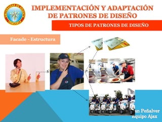 TIPOS DE PATRONES DE DISEÑO
Facade - Estructura
 