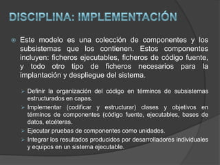 DISCIPLINA: Análisis y diseñoElaborar modelo de análisis.Especificar y modelar clases y sus relaciones.