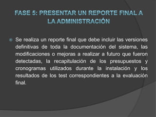 Asegurarse de que todos los defectos se hayan identificado y corregidos antes de la liberación.Implantación de software de aplicación