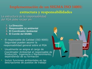 Implementacion de un sigma ISO 14001