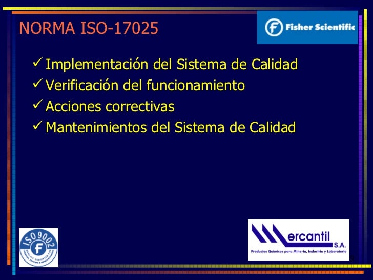 Implementacion De Un Sistema De Calidad N Ch Iso 17025