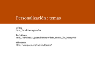 Implementando blogs usando Wordpress