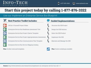http://www.infotech.com/research/ss/implement-
an-enterprise-service-bus-esb--3
 