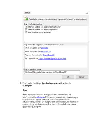 Implementar windows de cliente con windows server update services | PDF