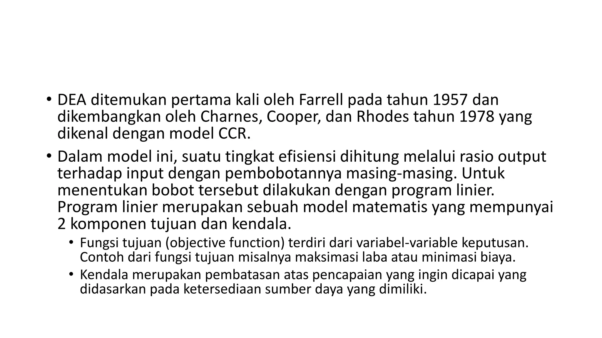 Implementasi alat analisis dea (data envelopment analisys | PDF