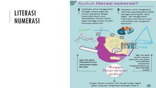 LITERASI
NUMERASI
 