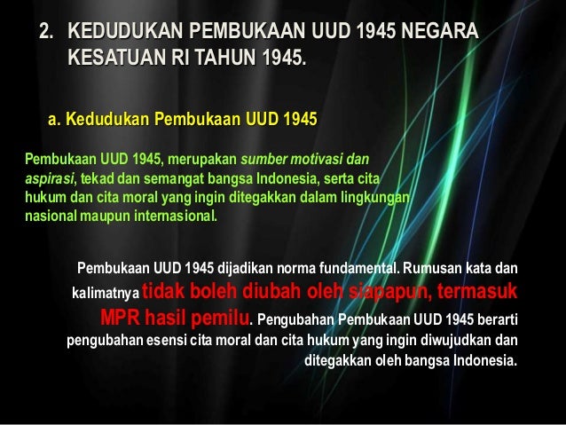 Implementasi pancasila dengan uud 1945