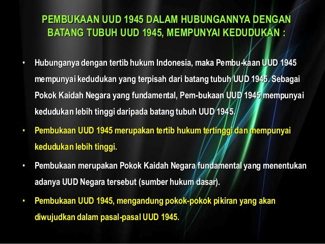 Implementasi pancasila dengan uud 1945