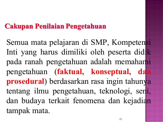 Implementasi penilaian kurtilas 2015