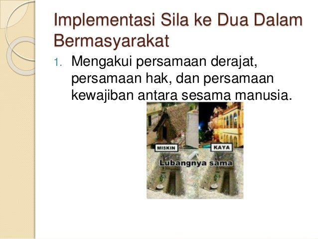 Implementasi sila ke2
