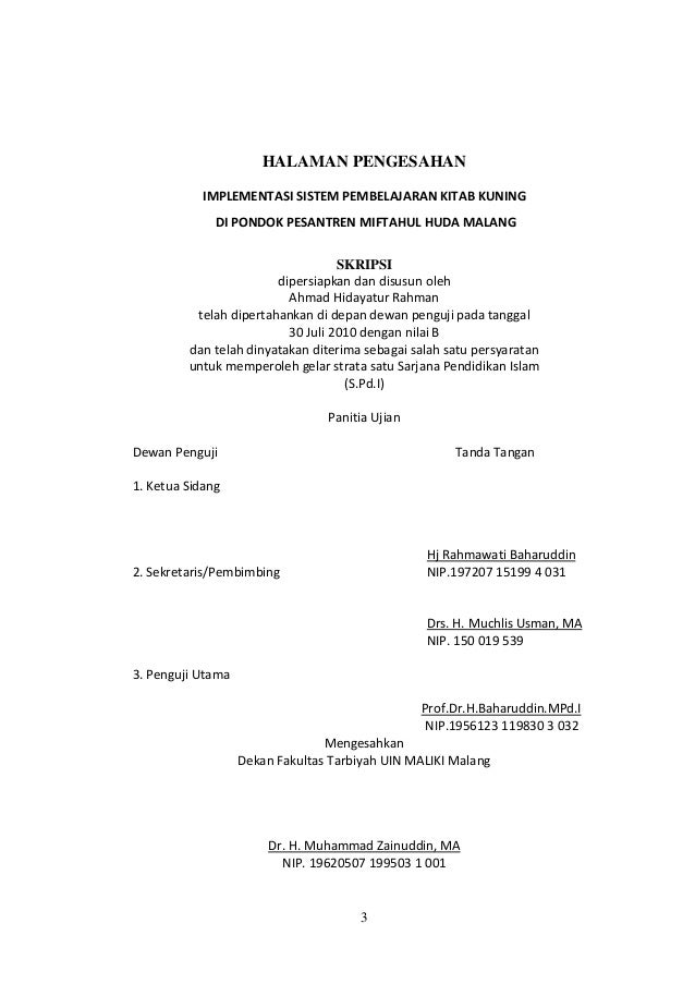 Implementasi sistem pembelajaran kitab kuning di pondok ...