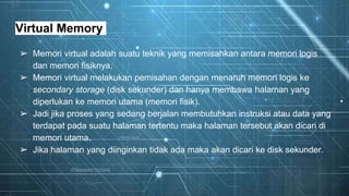 Implementasi virtual memory | PPTX
