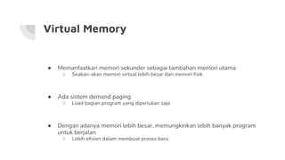 Implementasi virtual memory di windows 10 sistem operasi 4 reg a | PPTX