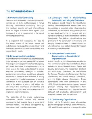 Implementation of Chapter Six of the Constitution of Kenya 2010 | PDF